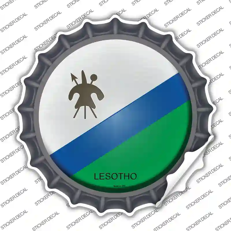 Lesotho Country Novelty Bottle Cap Sticker Decal
