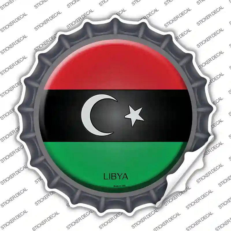 Libya Country Novelty Bottle Cap Sticker Decal