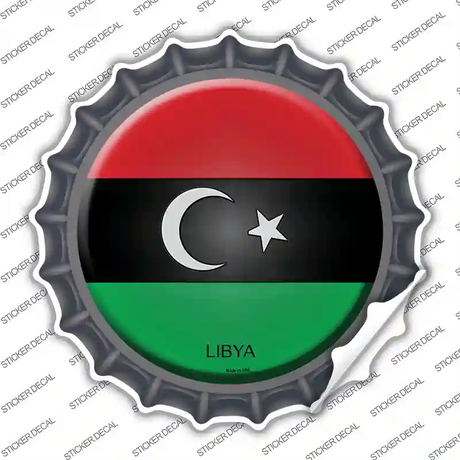 Libya Country Novelty Bottle Cap Sticker Decal