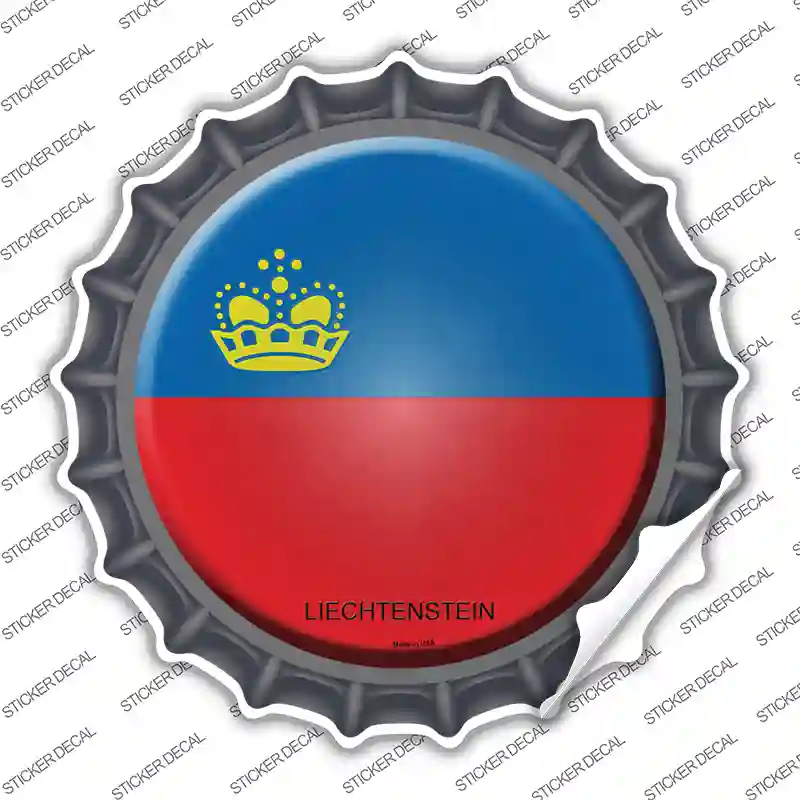 Liechtenstein Country Novelty Bottle Cap Sticker Decal