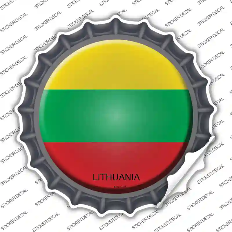 Lithuania Country Novelty Bottle Cap Sticker Decal