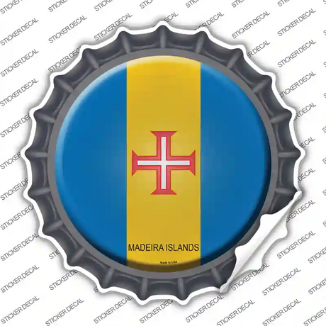 Madeira Islands Country Novelty Bottle Cap Sticker Decal