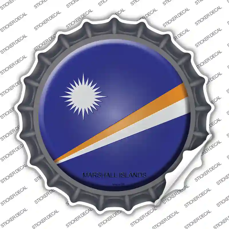 Marshall Islands Country Novelty Bottle Cap Sticker Decal