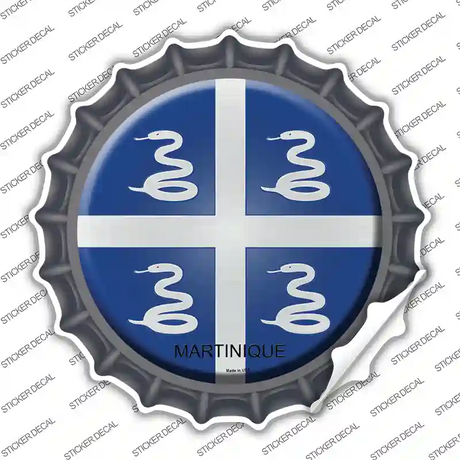 Martinique Country Novelty Bottle Cap Sticker Decal