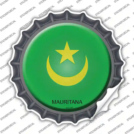 Mauritana Country Novelty Bottle Cap Sticker Decal