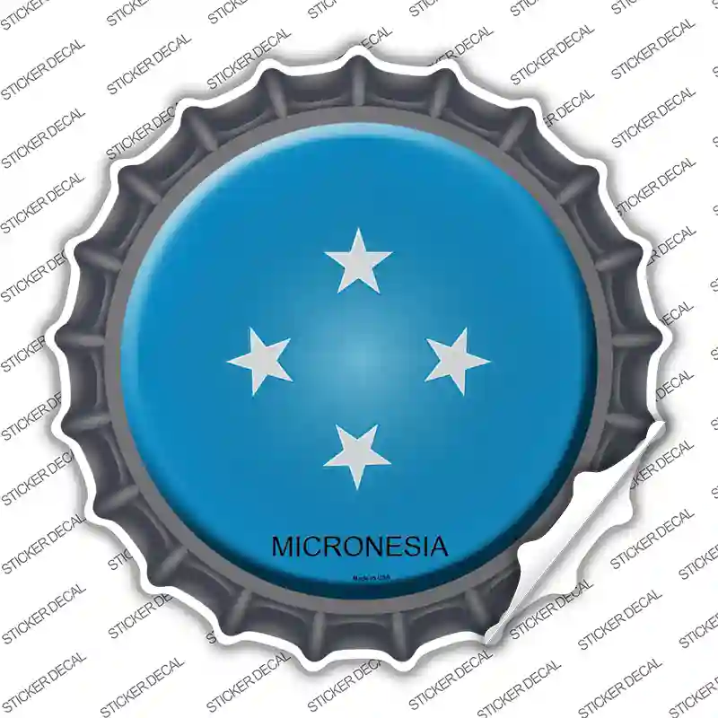 Micronesia Country Novelty Bottle Cap Sticker Decal