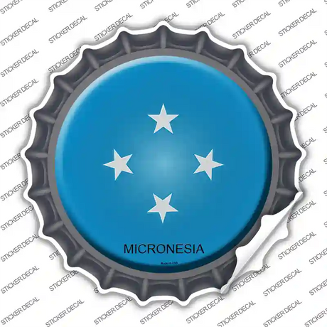 Micronesia Country Novelty Bottle Cap Sticker Decal