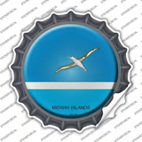 Midway Islands Country Novelty Bottle Cap Sticker Decal