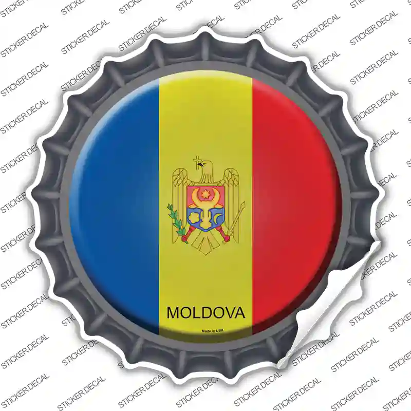 Moldova Country Novelty Bottle Cap Sticker Decal