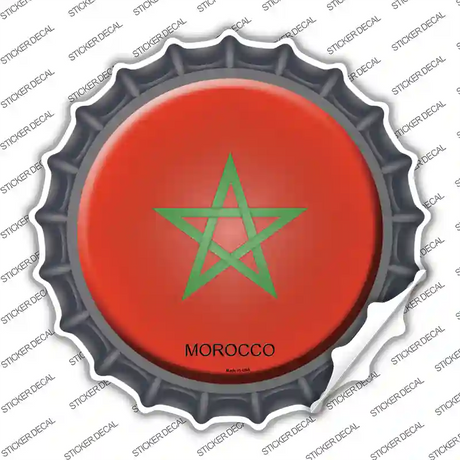 Morocco Country Novelty Bottle Cap Sticker Decal