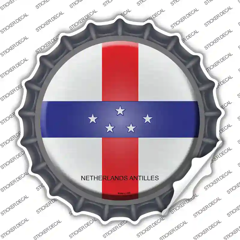 Netherlands Artilles Country Novelty Bottle Cap Sticker Decal