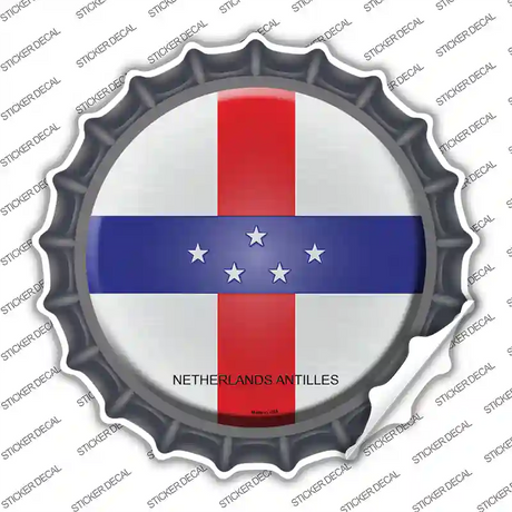 Netherlands Artilles Country Novelty Bottle Cap Sticker Decal