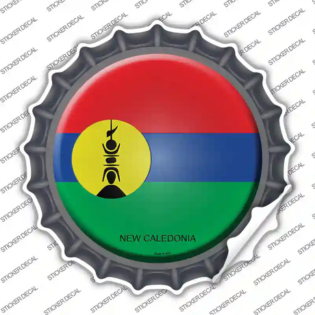 New Caledonia Country Novelty Bottle Cap Sticker Decal