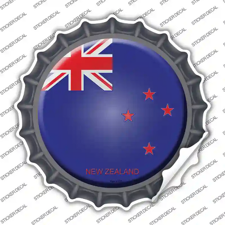 New Zealand Country Novelty Bottle Cap Sticker Decal