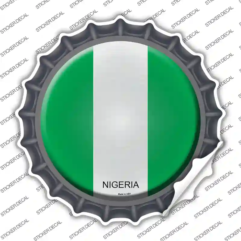 Nigeria Country Novelty Bottle Cap Sticker Decal