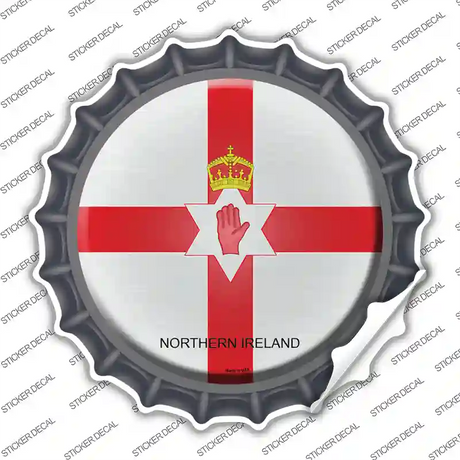 Northern Ireland Country Novelty Bottle Cap Sticker Decal