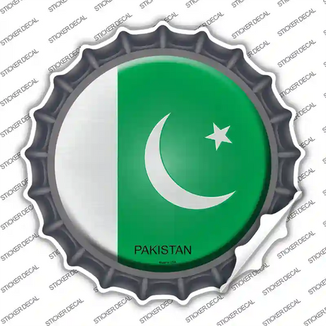 Pakistan Country Novelty Bottle Cap Sticker Decal