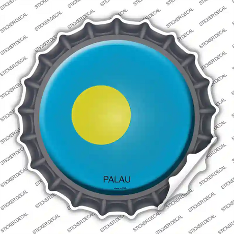 Palau Country Novelty Bottle Cap Sticker Decal