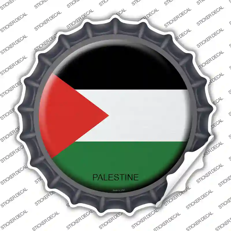 Palestine Country Novelty Bottle Cap Sticker Decal