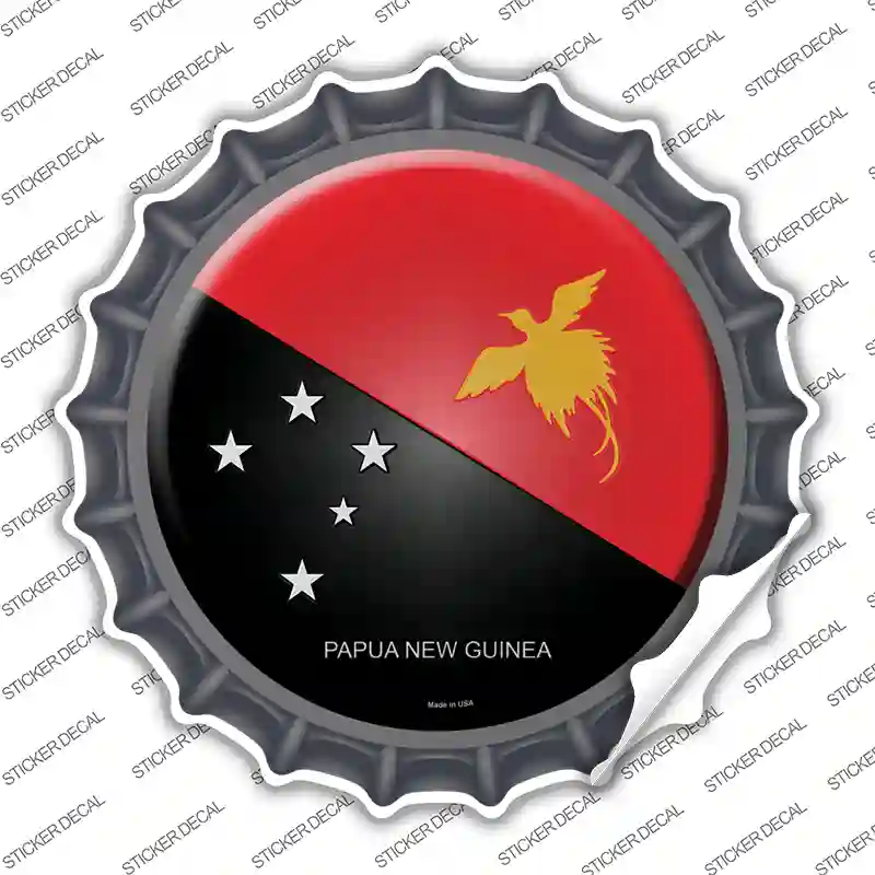 Papua New Guinea Country Novelty Bottle Cap Sticker Decal