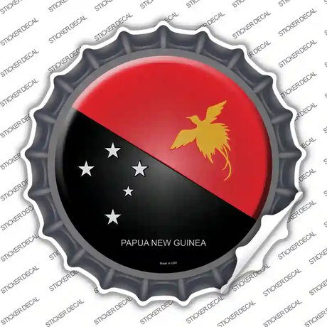 Papua New Guinea Country Novelty Bottle Cap Sticker Decal