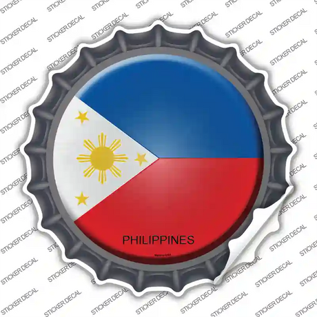 Philippines Country Novelty Bottle Cap Sticker Decal