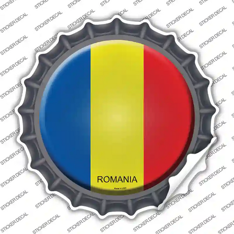 Romania Country Novelty Bottle Cap Sticker Decal
