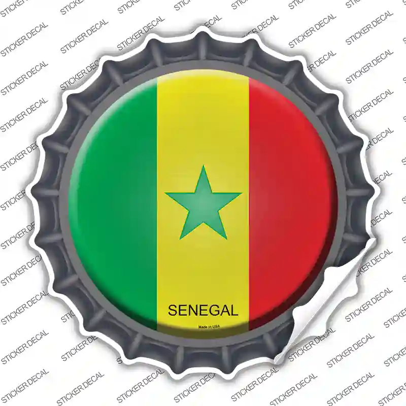 Senegal Country Novelty Bottle Cap Sticker Decal