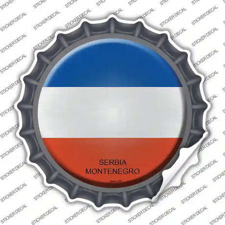Serbia Montenegro Country Novelty Bottle Cap Sticker Decal
