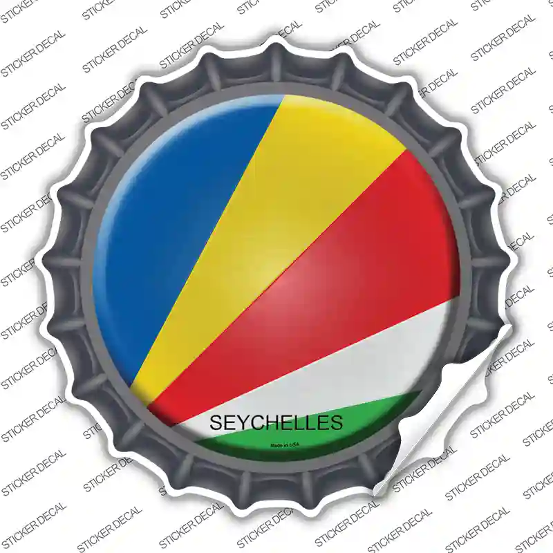 Seychelles Country Novelty Bottle Cap Sticker Decal