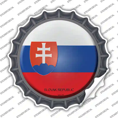 Slovak Republic Country Novelty Bottle Cap Sticker Decal