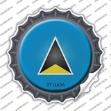 St Lucia Country Novelty Bottle Cap Sticker Decal