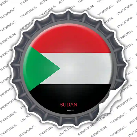 Sudan Country Novelty Bottle Cap Sticker Decal