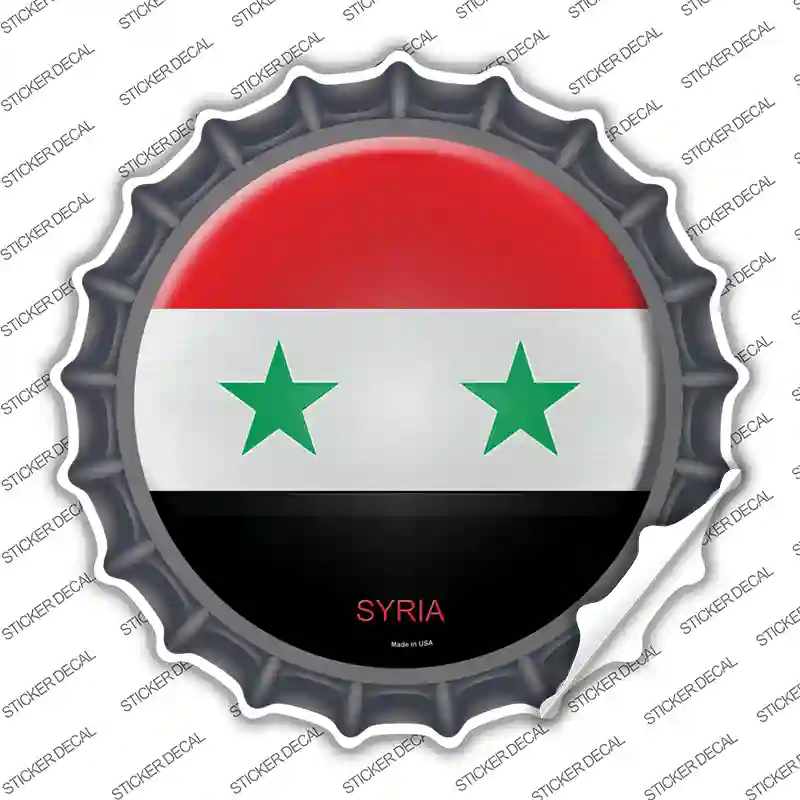 Syria Country Novelty Bottle Cap Sticker Decal