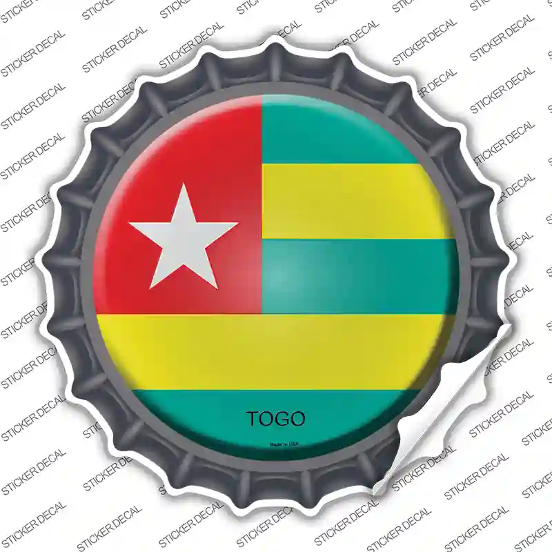 Togo Country Novelty Bottle Cap Sticker Decal