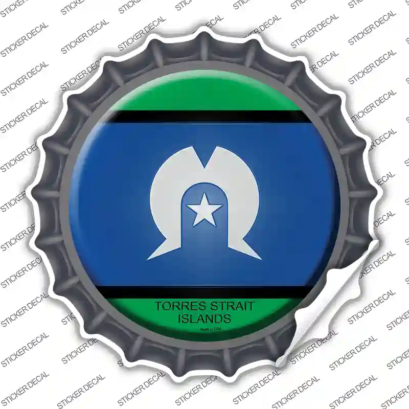 Torres Strait Islands Novelty Bottle Cap Sticker Decal