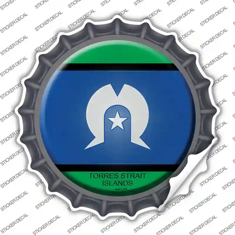 Torres Strait Islands Novelty Bottle Cap Sticker Decal