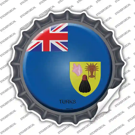 Turks Country Novelty Bottle Cap Sticker Decal