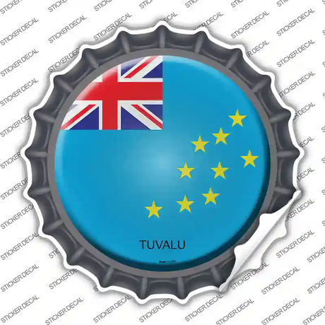 Tuvalu Country Novelty Bottle Cap Sticker Decal