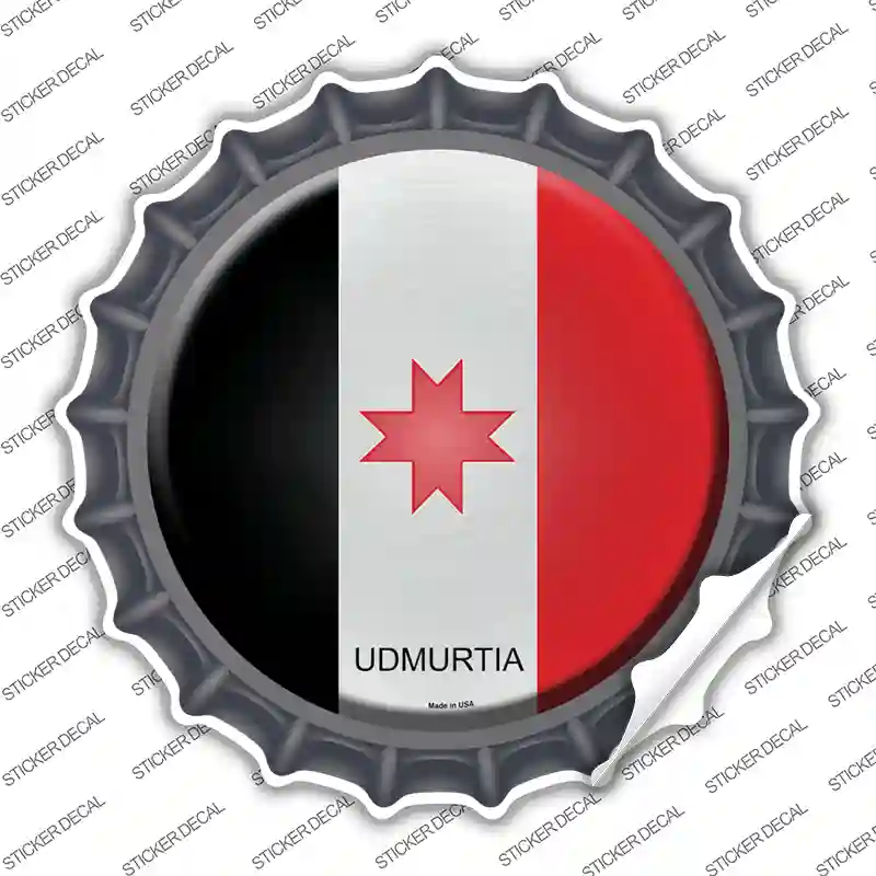 Udmurtia Country Novelty Bottle Cap Sticker Decal