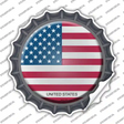 United States Country Novelty Bottle Cap Sticker Decal