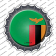 Zambia Country Novelty Bottle Cap Sticker Decal