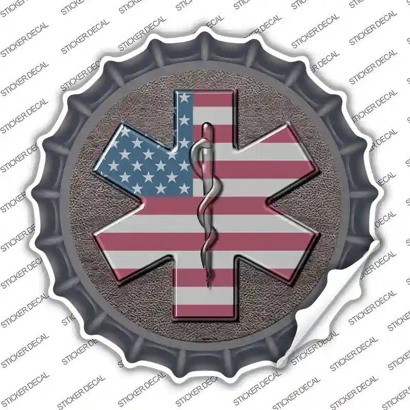 Medical Cross Novelty Bottle Cap Sticker Decal