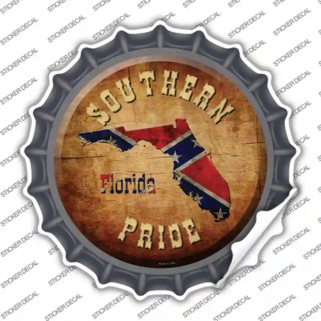 Southern Pride Florida Novelty Bottle Cap Sticker Decal