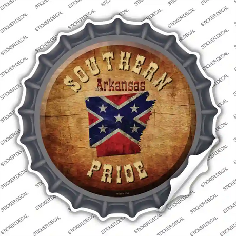 Southern Pride Arkansas Novelty Bottle Cap Sticker Decal