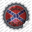 Rebel To The Core Novelty Bottle Cap Sticker Decal
