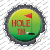 Hole In One Novelty Bottle Cap Sticker Decal