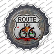 California Route 66 Novelty Bottle Cap Sticker Decal