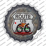 California Route 66 Novelty Bottle Cap Sticker Decal