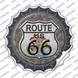 Illinois Route 66 Novelty Bottle Cap Sticker Decal